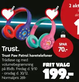 Fætter BR Trust Paw Patrol høretelefoner tilbud