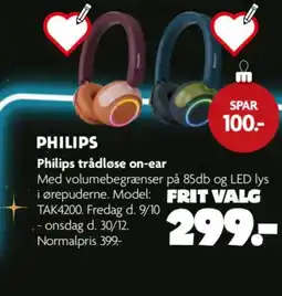 Fætter BR Philips trådløse on-ear tilbud
