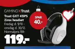 Fætter BR GAMINGXTrust. Trust GXT 415PS Zirox headset tilbud