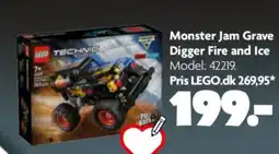 Fætter BR Monster Jam Grave Digger Fire and Ice tilbud