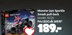 Fætter BR Monster Jam Sparkle Smash pull-back tilbud