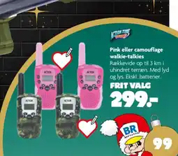 Fætter BR Pink eller camouflage walkie-talkies tilbud