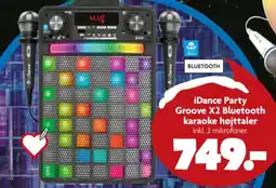 Fætter BR iDance Party Groove X2 Bluetooth karaoke højttaler tilbud