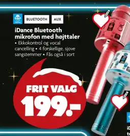 Fætter BR iDance Bluetooth mikrofon med højttaler tilbud