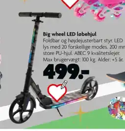 Fætter BR Big wheel LED løbehjul tilbud