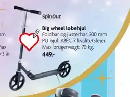 Fætter BR SpinOut Big wheel løbehjul tilbud