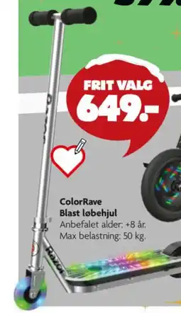 Fætter BR ColorRave Blast løbehjul tilbud