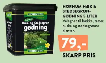 Hornum Hæk & Stedsegrøn-gødning 5 liter