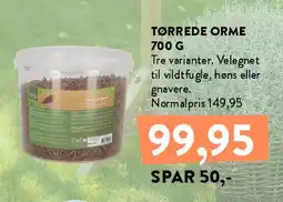 Plantorama TØRREDE ORME 700 G tilbud