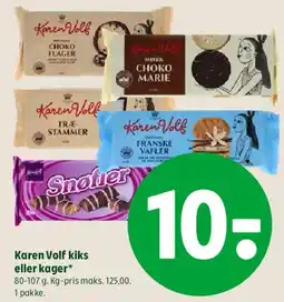 Coop 365 Karen Volf kiks eller kager tilbud