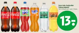 Coop 365 Coca‑Cola, Fanta eller Tuborg Squash tilbud