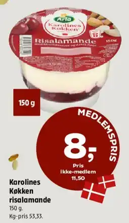 Coop 365 Karolines Køkken risalamande tilbud