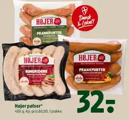 Coop 365 Højer pølser tilbud