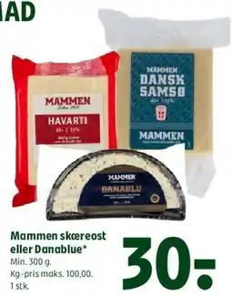 Coop 365 Mammen skæreost eller Danablu tilbud