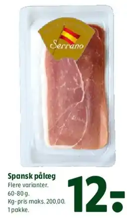 Coop 365 Spansk pålæg (Serrano) tilbud