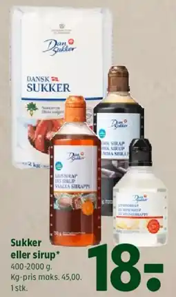 Coop 365 Sukker eller sirup tilbud