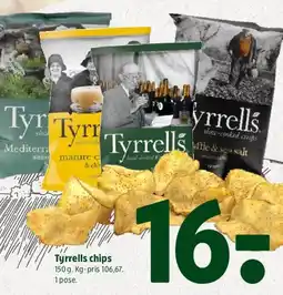 Coop 365 Tyrrells chips tilbud
