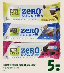 Coop 365 RiceUP! risbar med chokolade tilbud