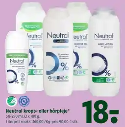 Coop 365 Neutral krops- eller hårpleje tilbud