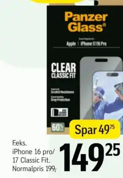 Føtex IPhone 16 pro/ 17 Classic Fit tilbud