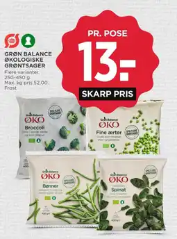 MENY Grøn Balance økologiske grøntsager tilbud