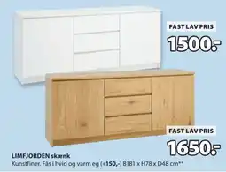 JYSK Limfjorden skænk tilbud