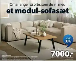 JYSK Skibby modulsofa tilbud