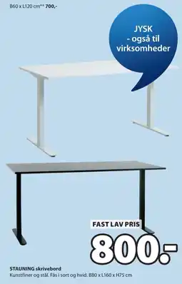 JYSK Jysk Stauning skrivebord tilbud