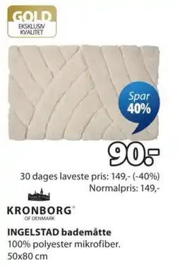 JYSK Kronborg ingelstad bademåtte tilbud