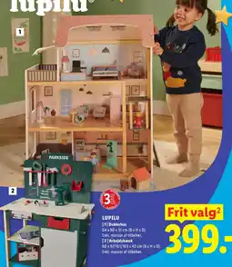 Lidl Lupilu Dukkehus og Arbejdsbænk tilbud