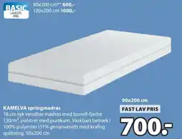 JYSK Kamelva springmadras tilbud
