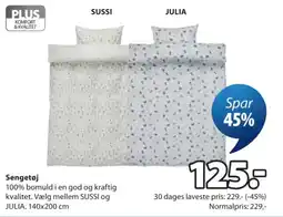 JYSK Plus Sengetøj Sussi Julia tilbud