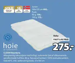 JYSK hoie clean fiberdyne tilbud