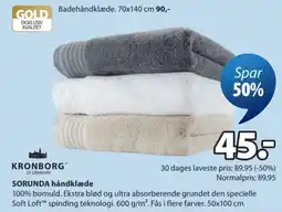 JYSK Kronborg Sorunda håndklæde tilbud