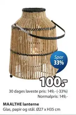 JYSK Maalthe lanterne tilbud