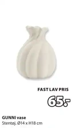 JYSK GUNNI vase tilbud