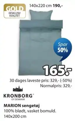JYSK Kronborg Marion sengetøj tilbud