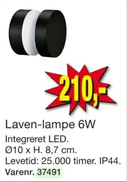 Harald Nyborg Laven-lampe 6W tilbud
