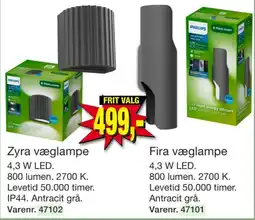 Harald Nyborg Philips Zyra væglampe tilbud
