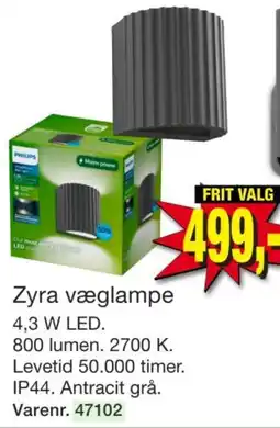 Harald Nyborg Philips Zyra væglampe tilbud