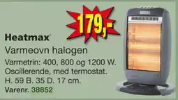 Harald Nyborg Heatmax varmeovn halogen tilbud