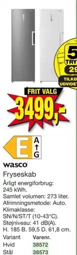 Harald Nyborg Wasco Fryseskab tilbud