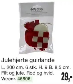 Harald Nyborg Julehjerte guirlande tilbud