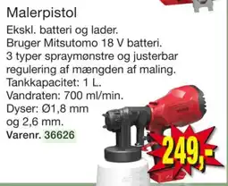 Harald Nyborg Mitsutomo Malerpistol tilbud
