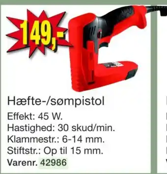 Harald Nyborg Hæfte-/sømpistol tilbud