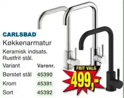 Harald Nyborg Carlsbad køkkenarmatur tilbud