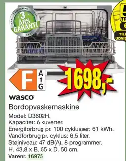 Harald Nyborg Wasco Bordopvaskemaskine tilbud