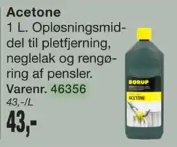 Harald Nyborg Borup Acetone tilbud