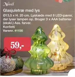 Harald Nyborg Nowel Glasjuletræ med lys tilbud