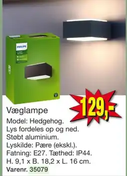 Harald Nyborg Philips Væglampe Hedgehog tilbud
